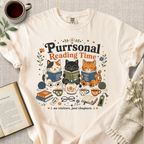 "Purrsonal Reading Time" Cozy Tee