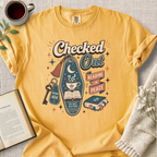 "Checked Out, Reading In Peace" Cozy Tee