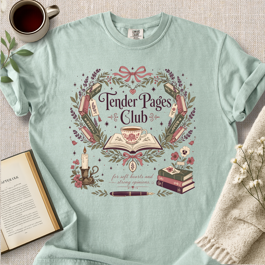 "Tender Pages Club" Cozy Tee