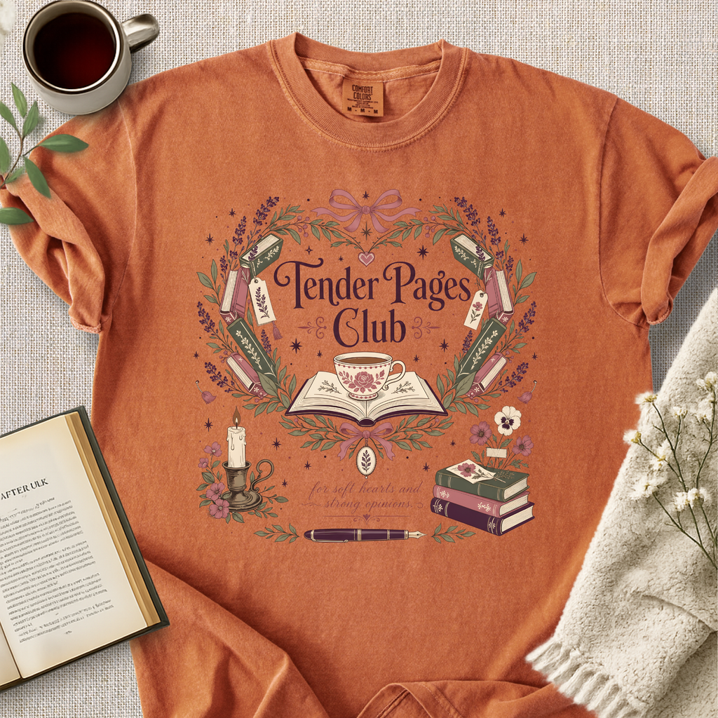 "Tender Pages Club" Cozy Tee