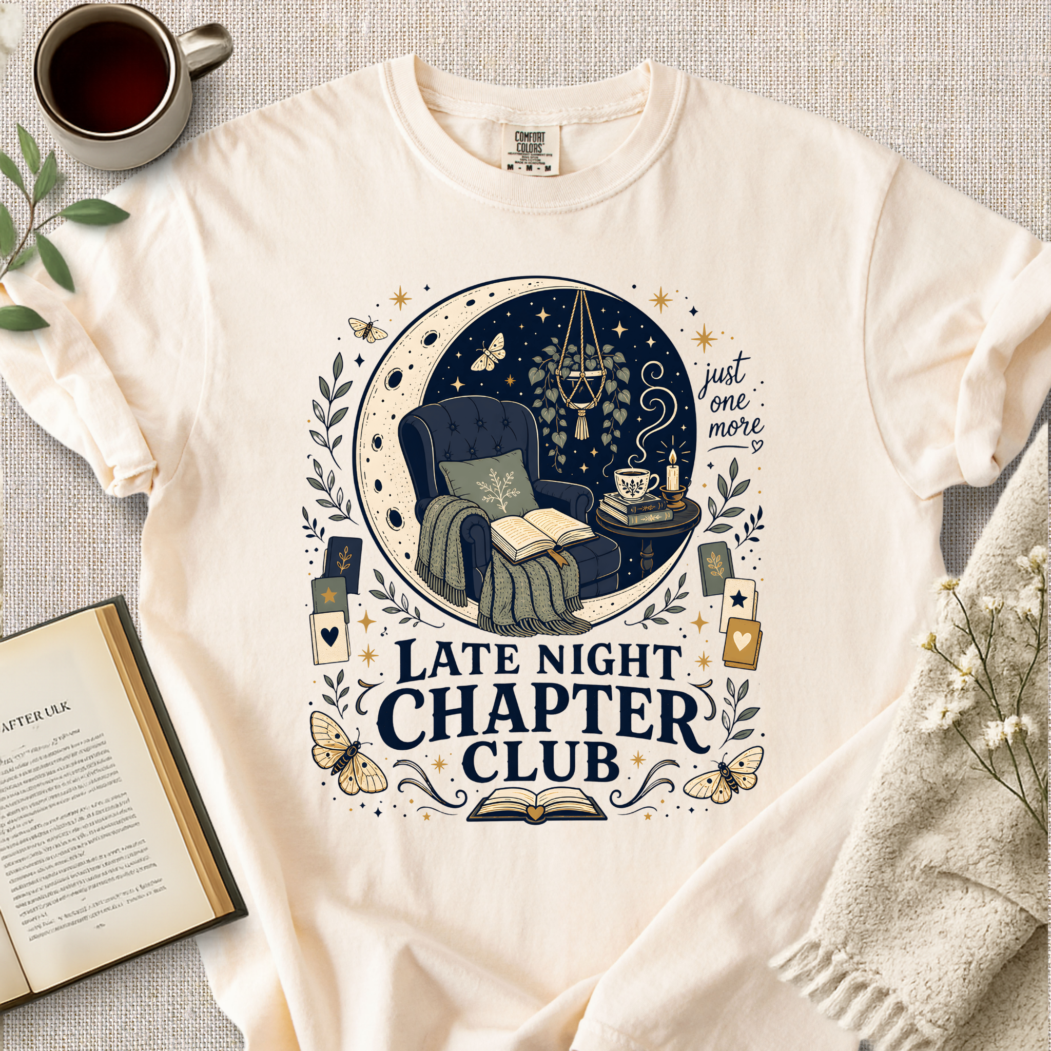 "Late Night Chapter Club" Cozy Tee