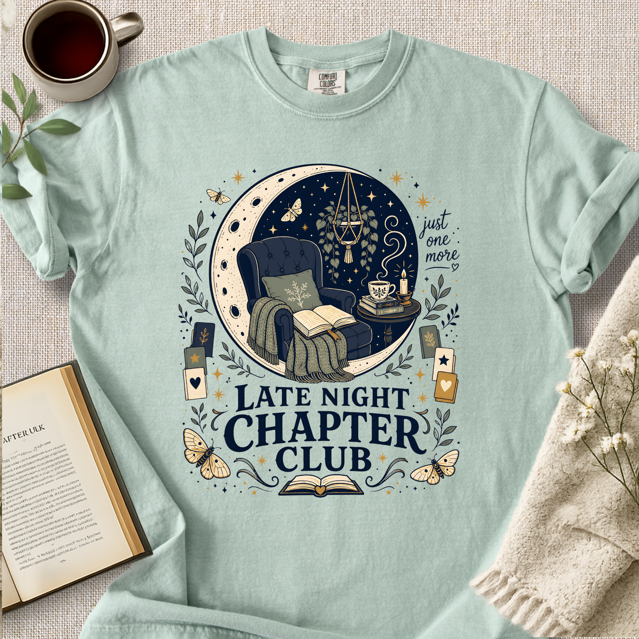 "Late Night Chapter Club" Cozy Tee