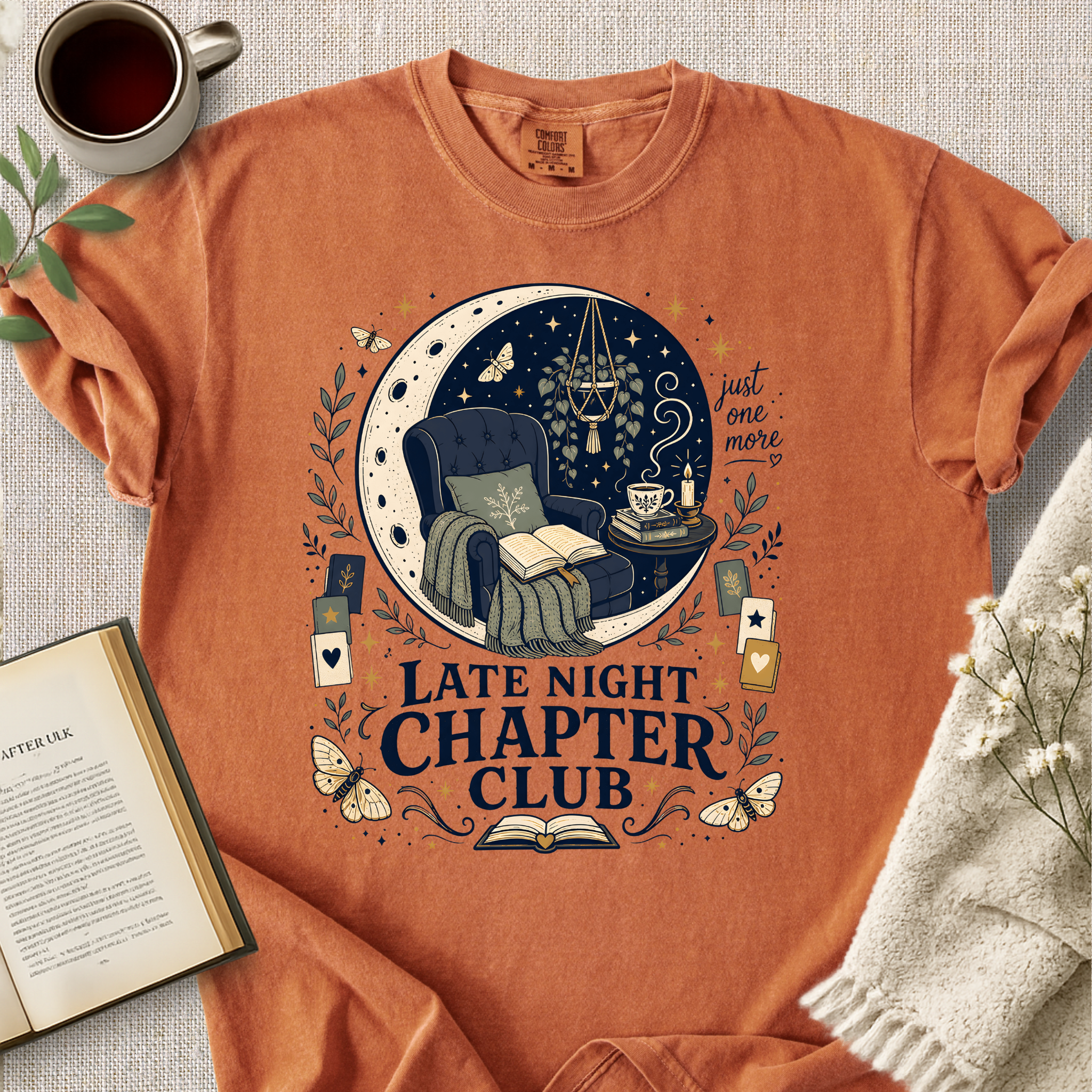 "Late Night Chapter Club" Cozy Tee