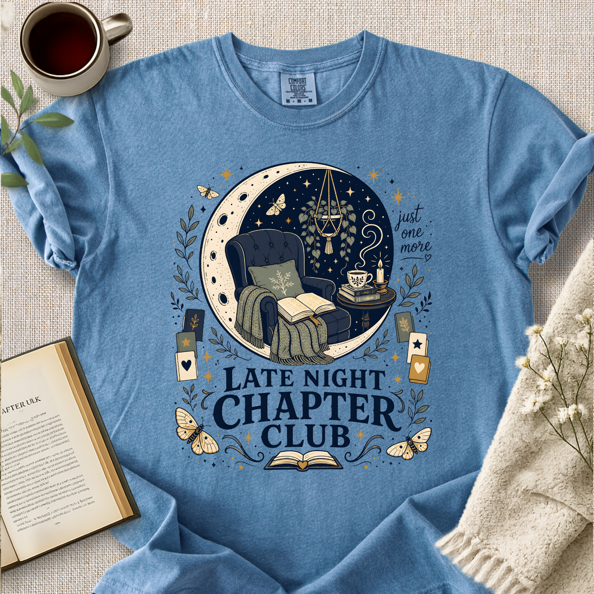 "Late Night Chapter Club" Cozy Tee