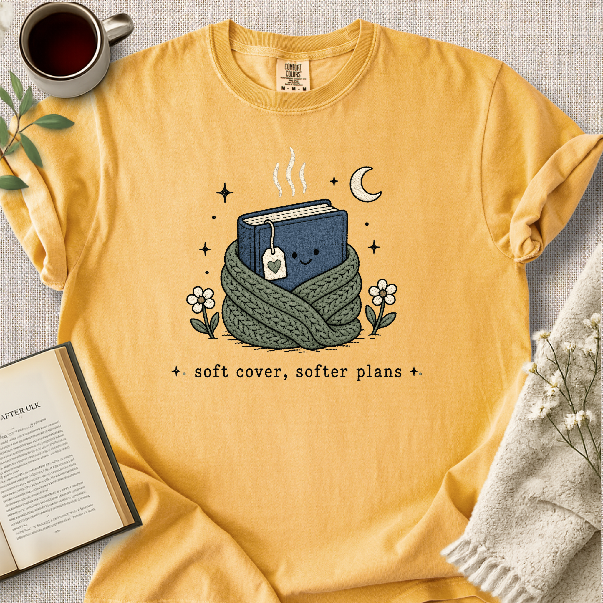 "Soft Cover, Softer Plans" Cozy Tee