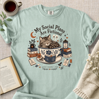 "My Social Plans Are Fictional" Cozy Tee