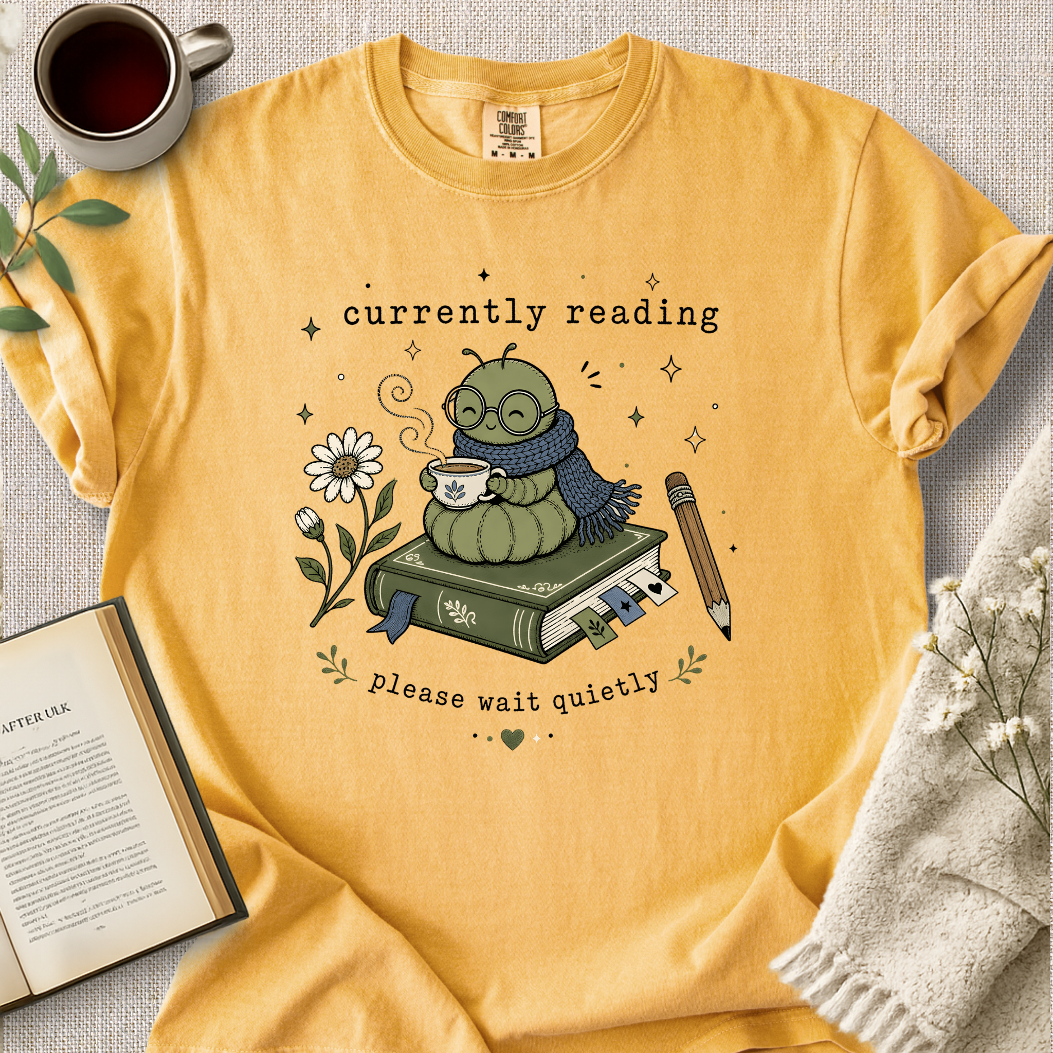 "Bookworm Currently Reading" Cozy Tee