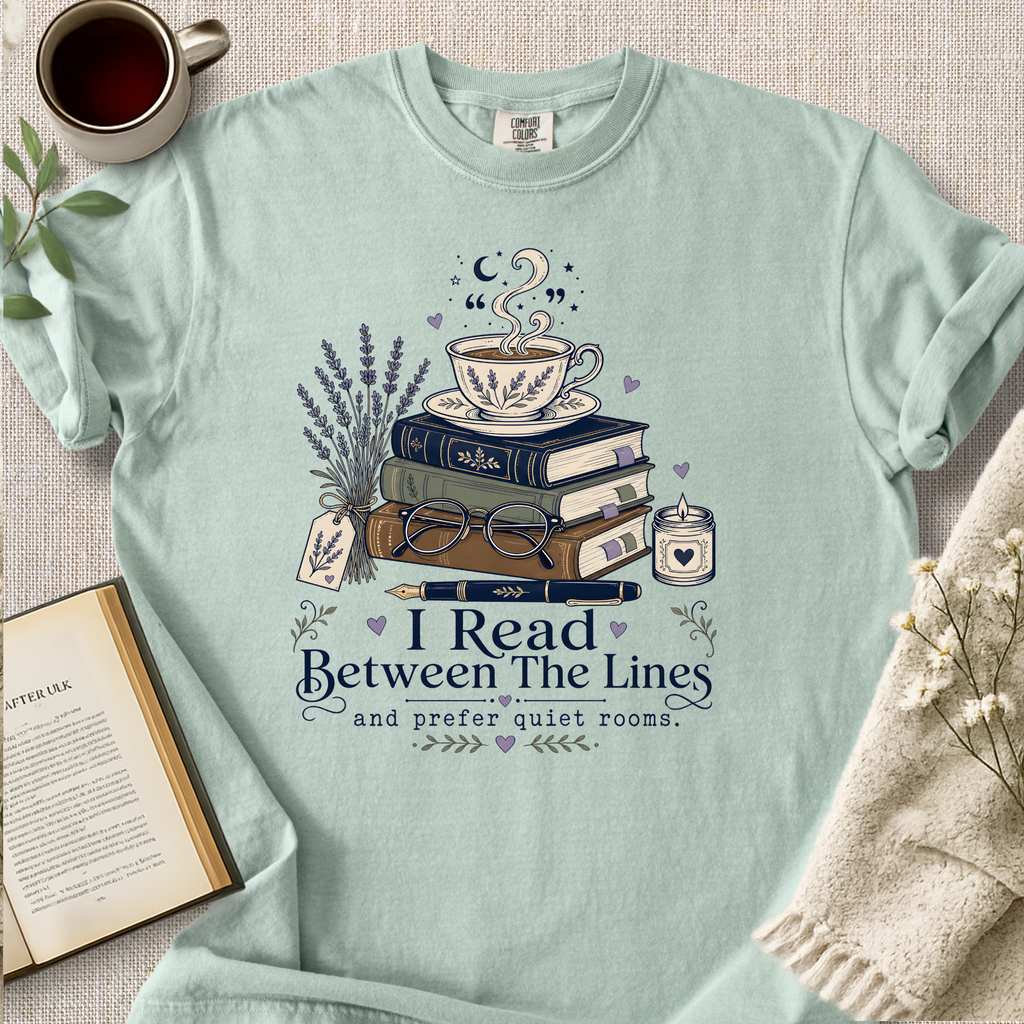 "I Read Between The Lines" Cozy Tee