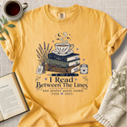 "I Read Between The Lines" Cozy Tee