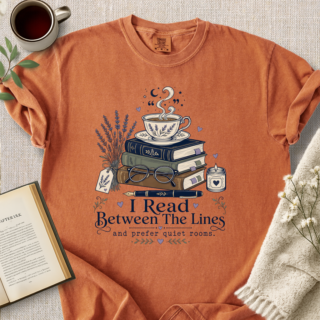 "I Read Between The Lines" Cozy Tee
