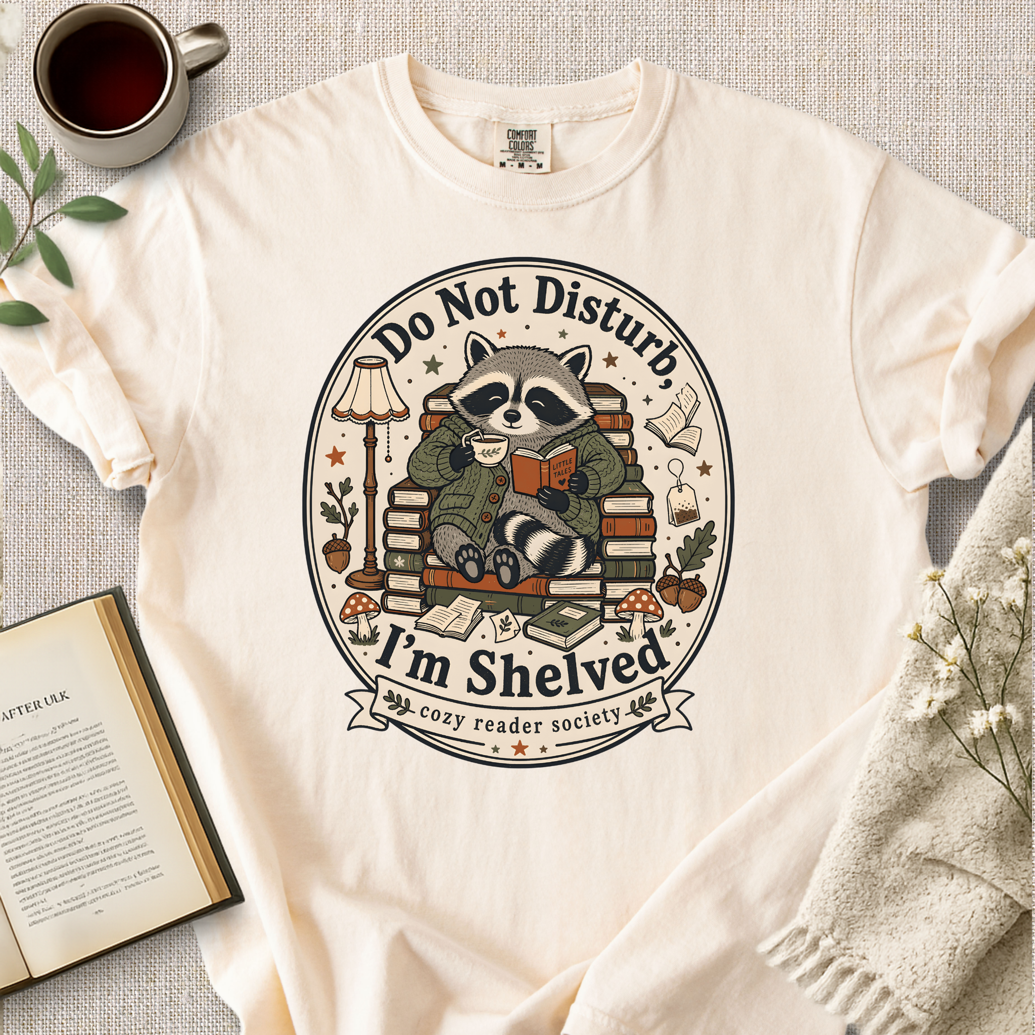 "Do Not Disturb, I'm Shelved" Cozy Tee