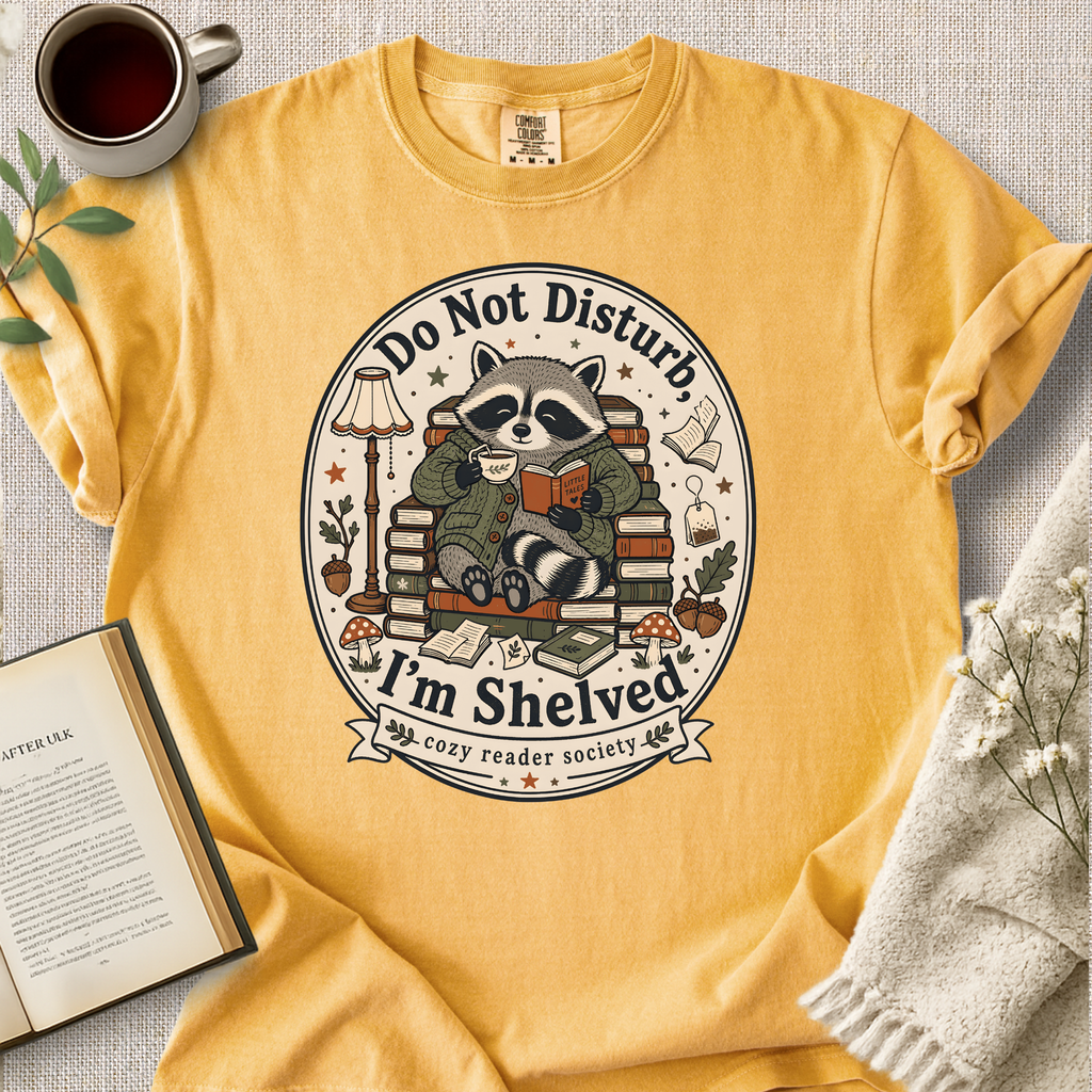 "Do Not Disturb, I'm Shelved" Cozy Tee