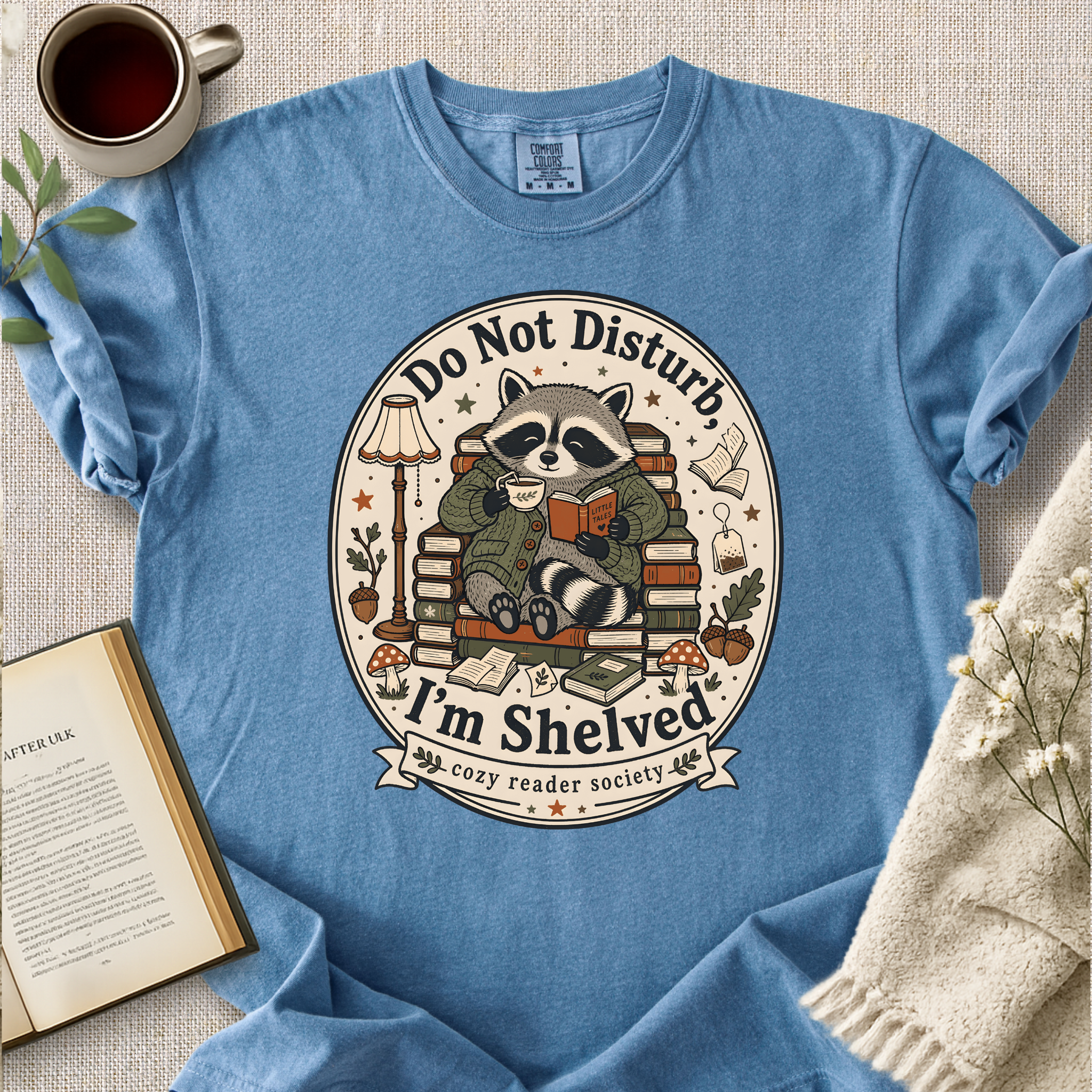 "Do Not Disturb, I'm Shelved" Cozy Tee