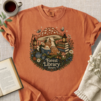 "Forest Library Hours" Cozy Tee