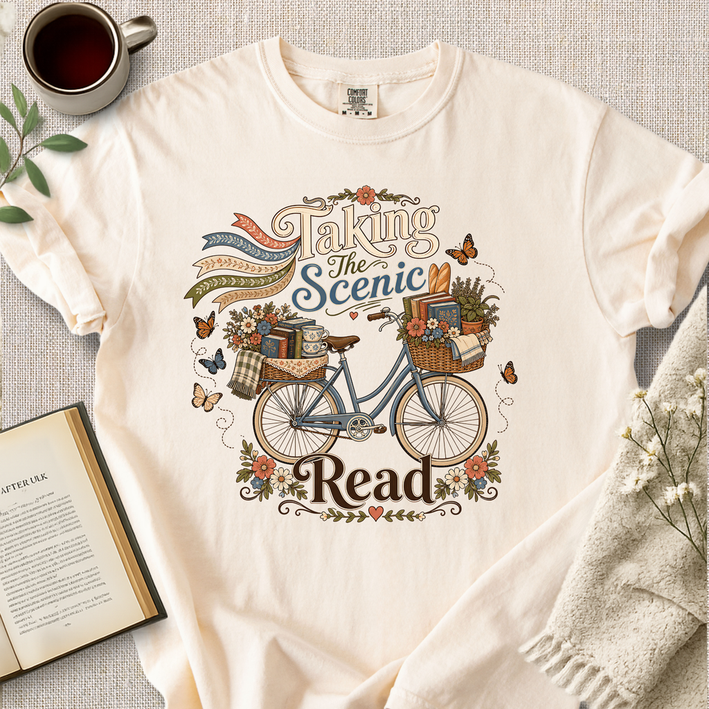 "Taking The Scenic Read" Cozy Tee