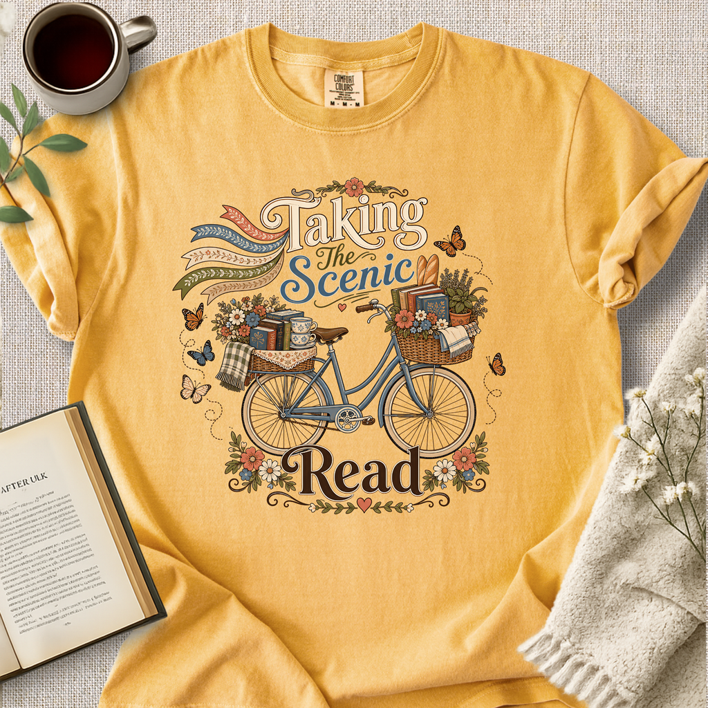 "Taking The Scenic Read" Cozy Tee