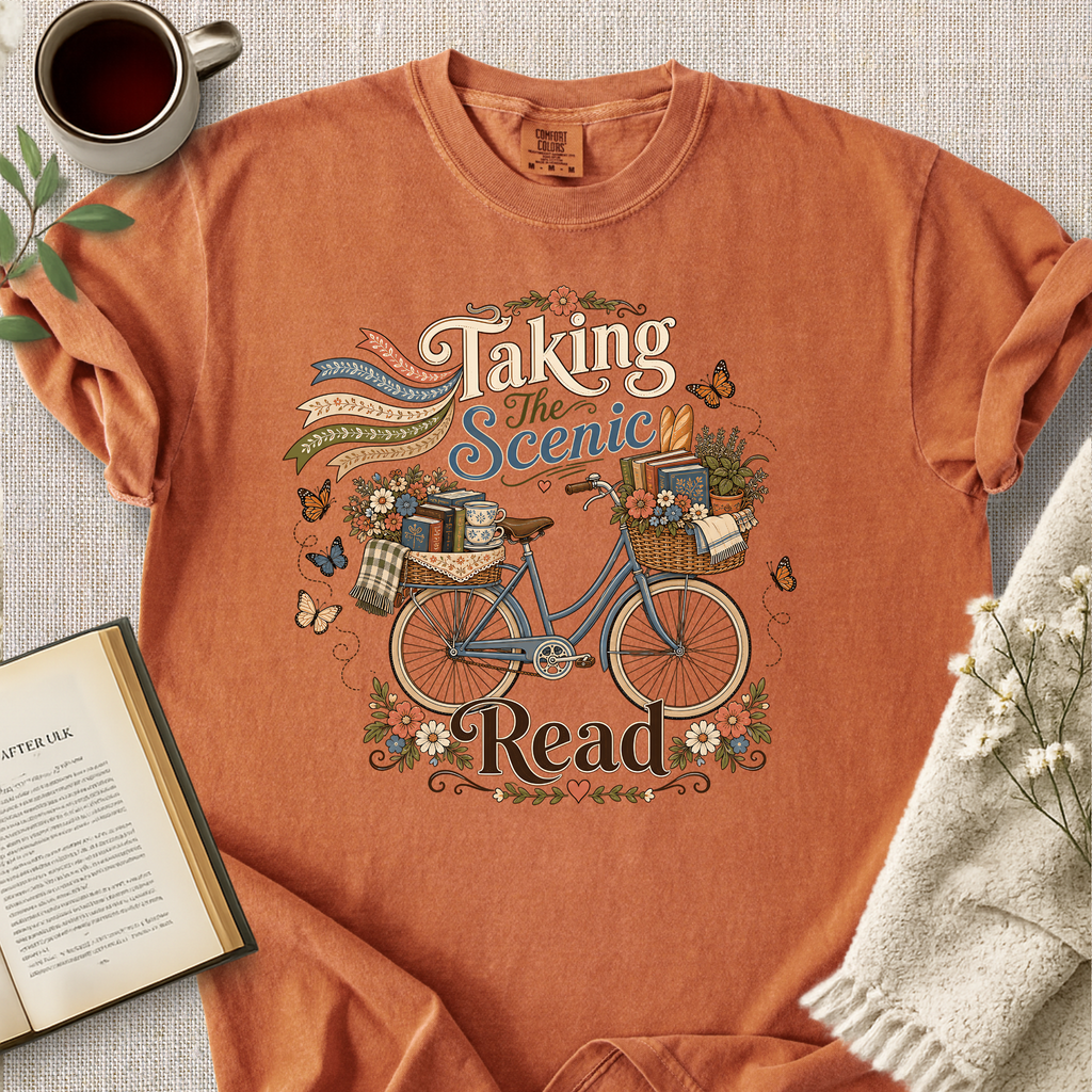 "Taking The Scenic Read" Cozy Tee