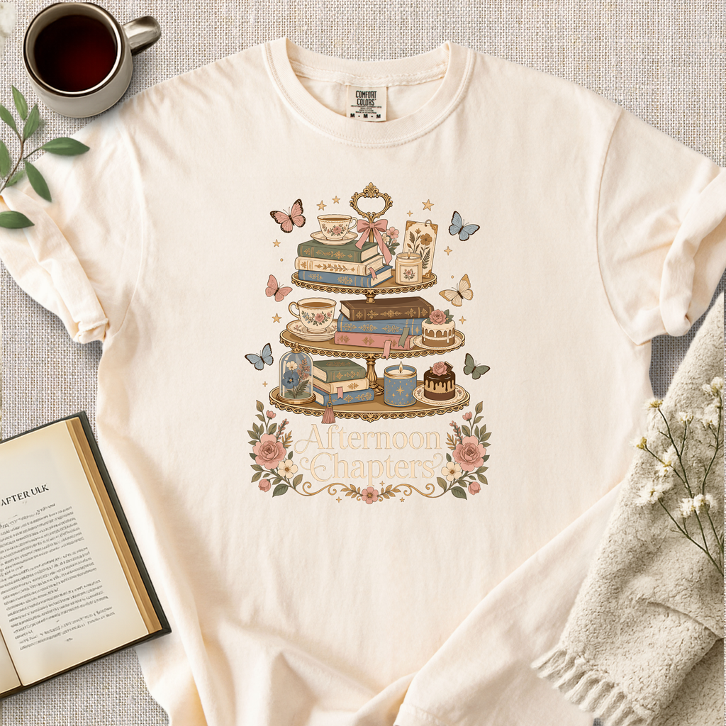 "Afternoon Chapters" Cozy Tee