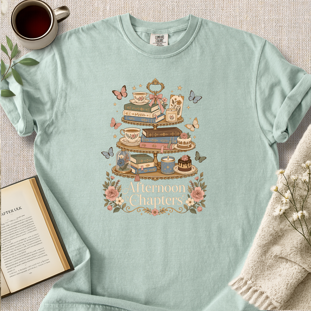 "Afternoon Chapters" Cozy Tee