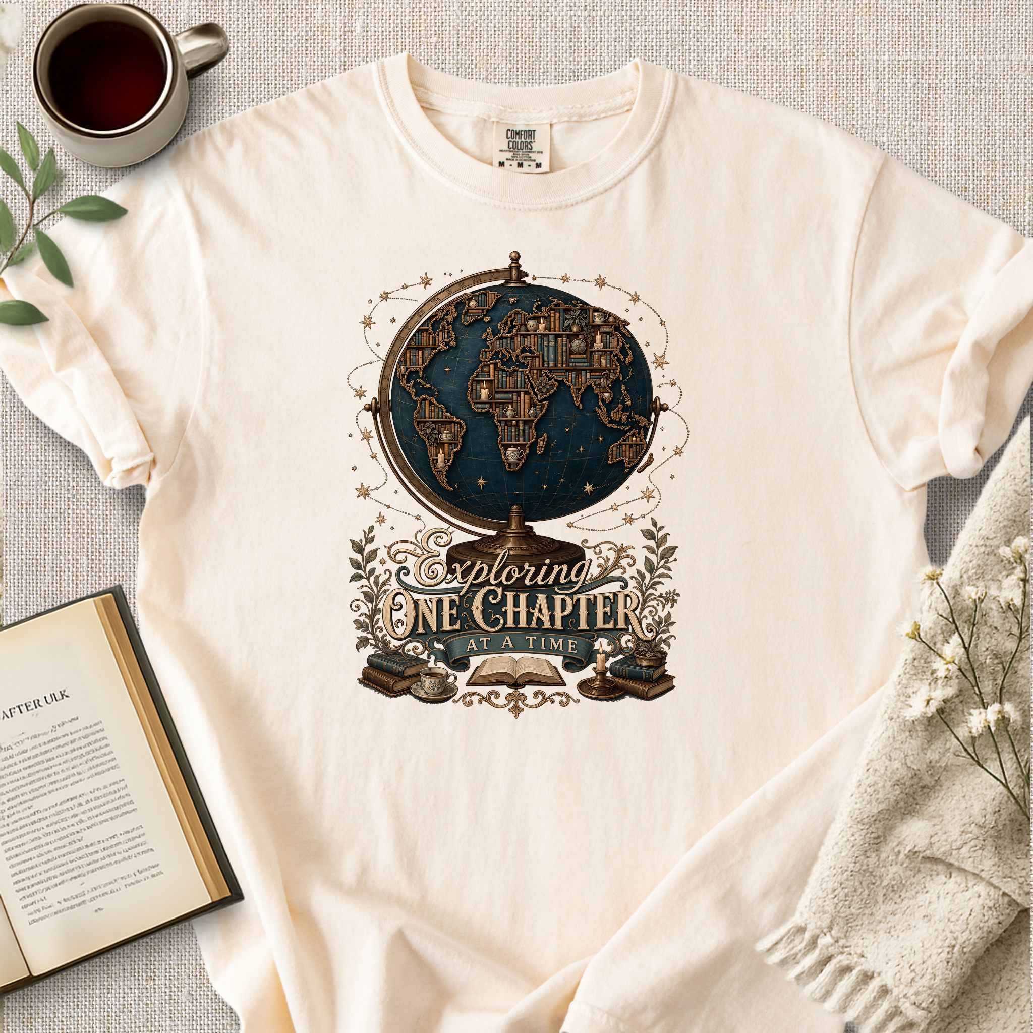 "Exploring One Chapter At A Time" Cozy Tee