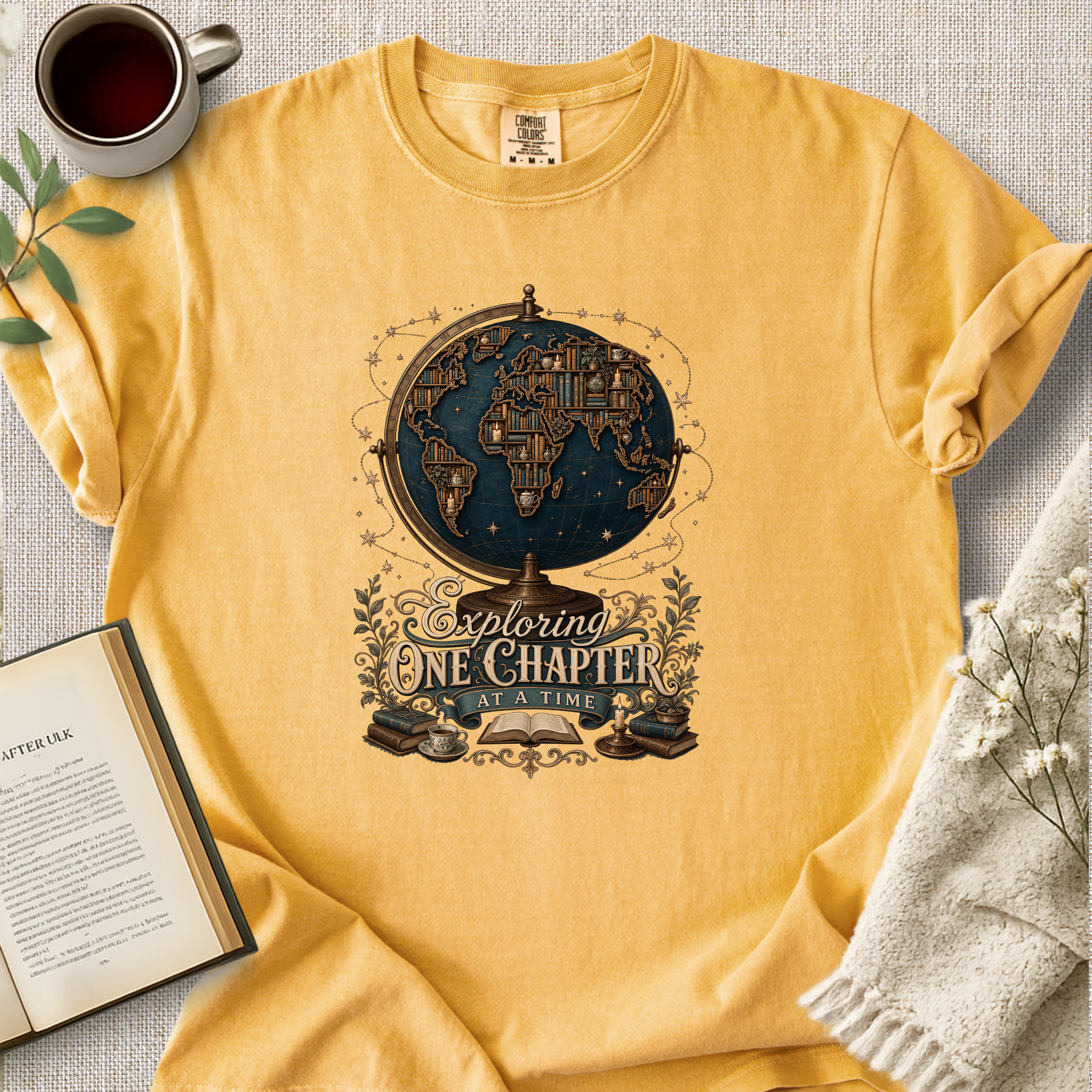 "Exploring One Chapter At A Time" Cozy Tee