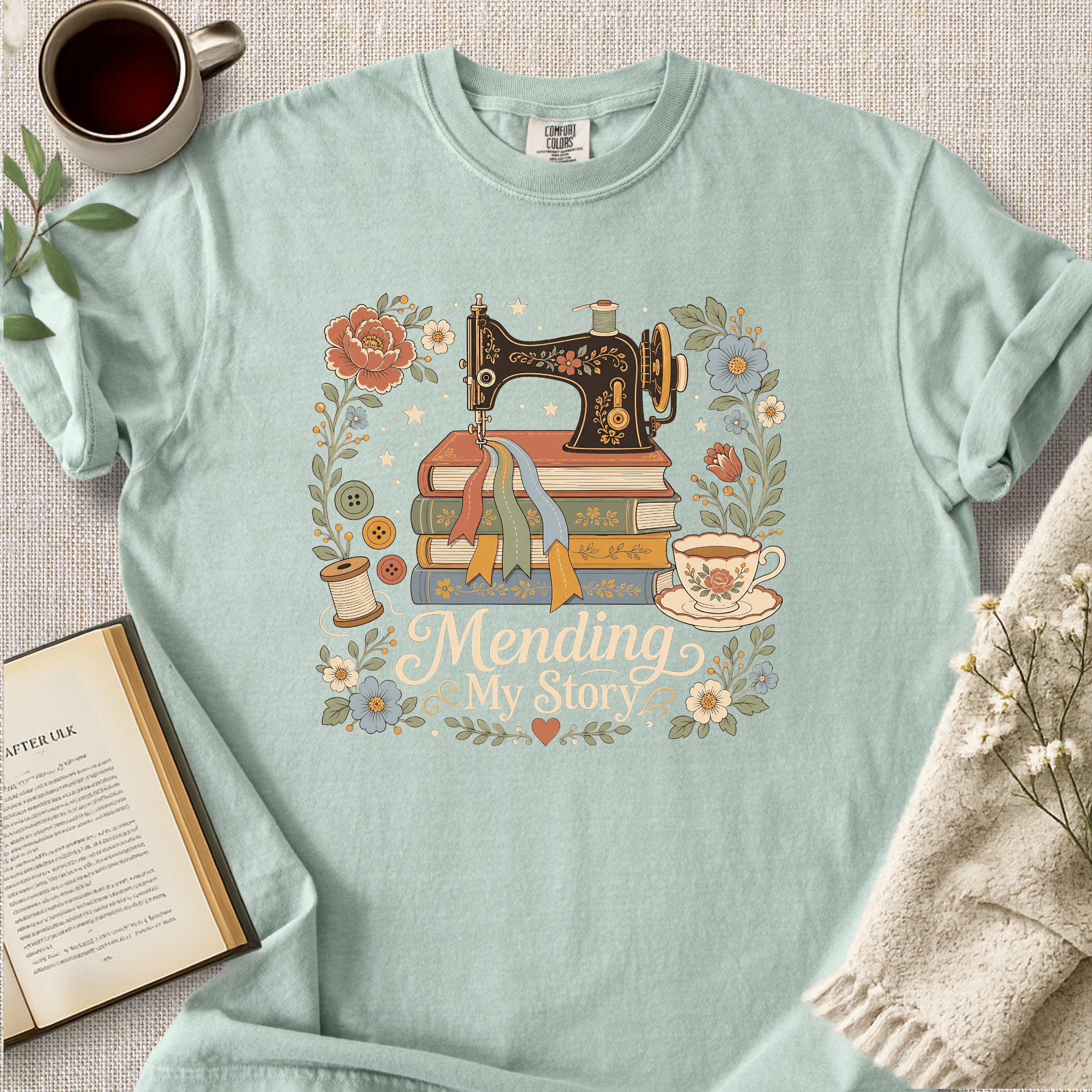 "Mending My Story" Cozy Tee