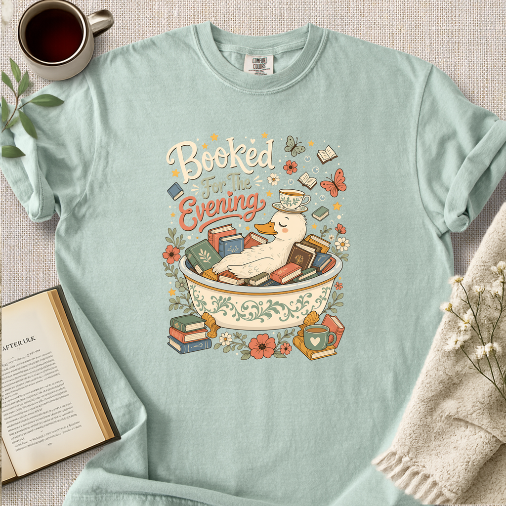 "Booked For The Evening" Cozy Tee