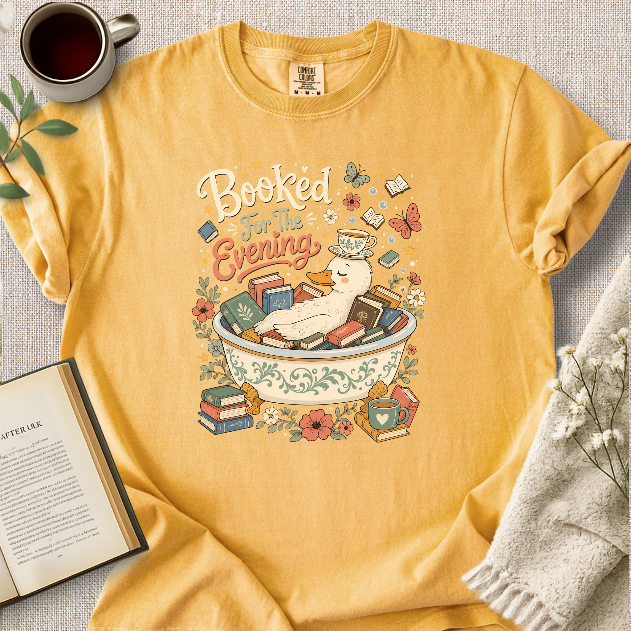 "Booked For The Evening" Cozy Tee