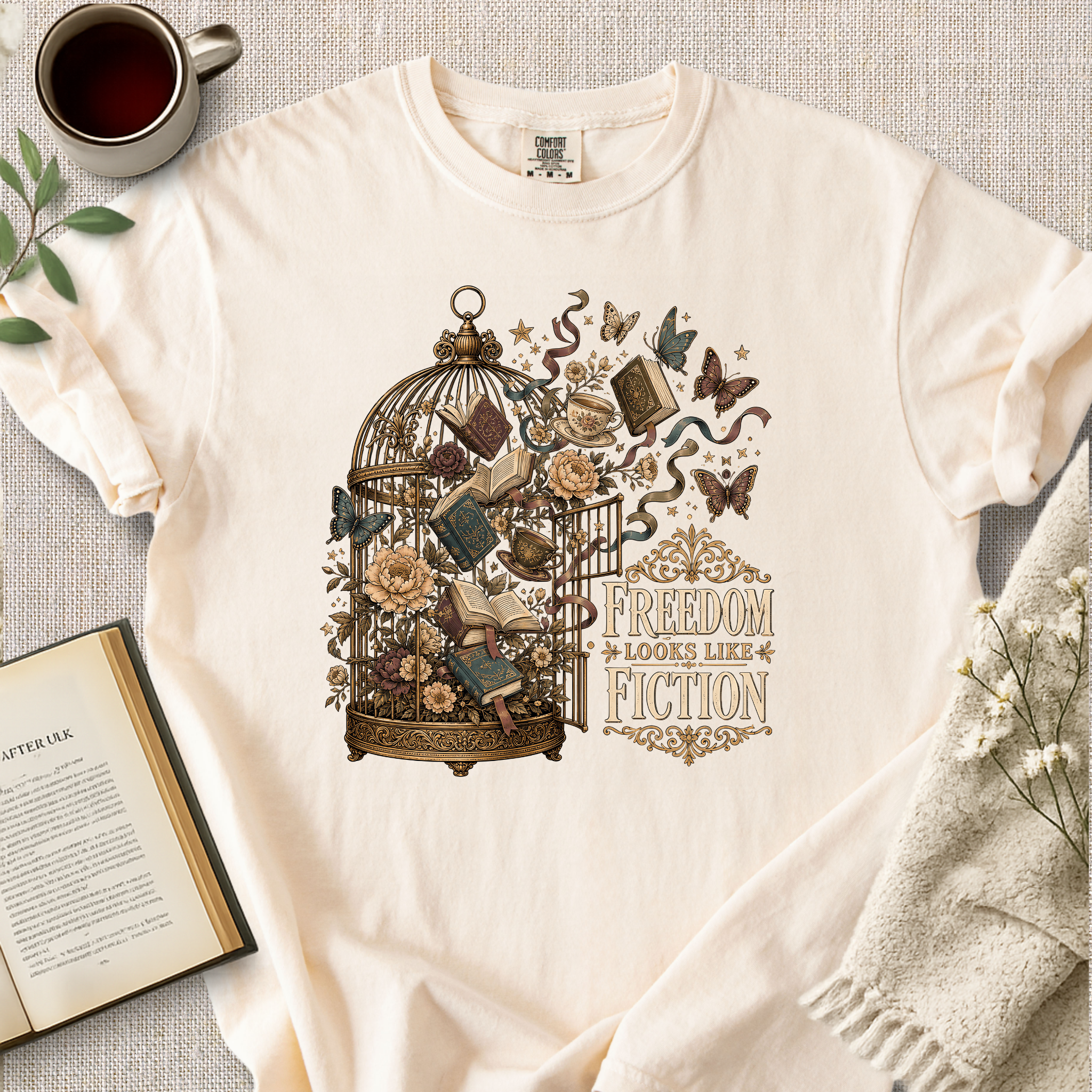 "Freedom Looks Like Fiction" Cozy Tee