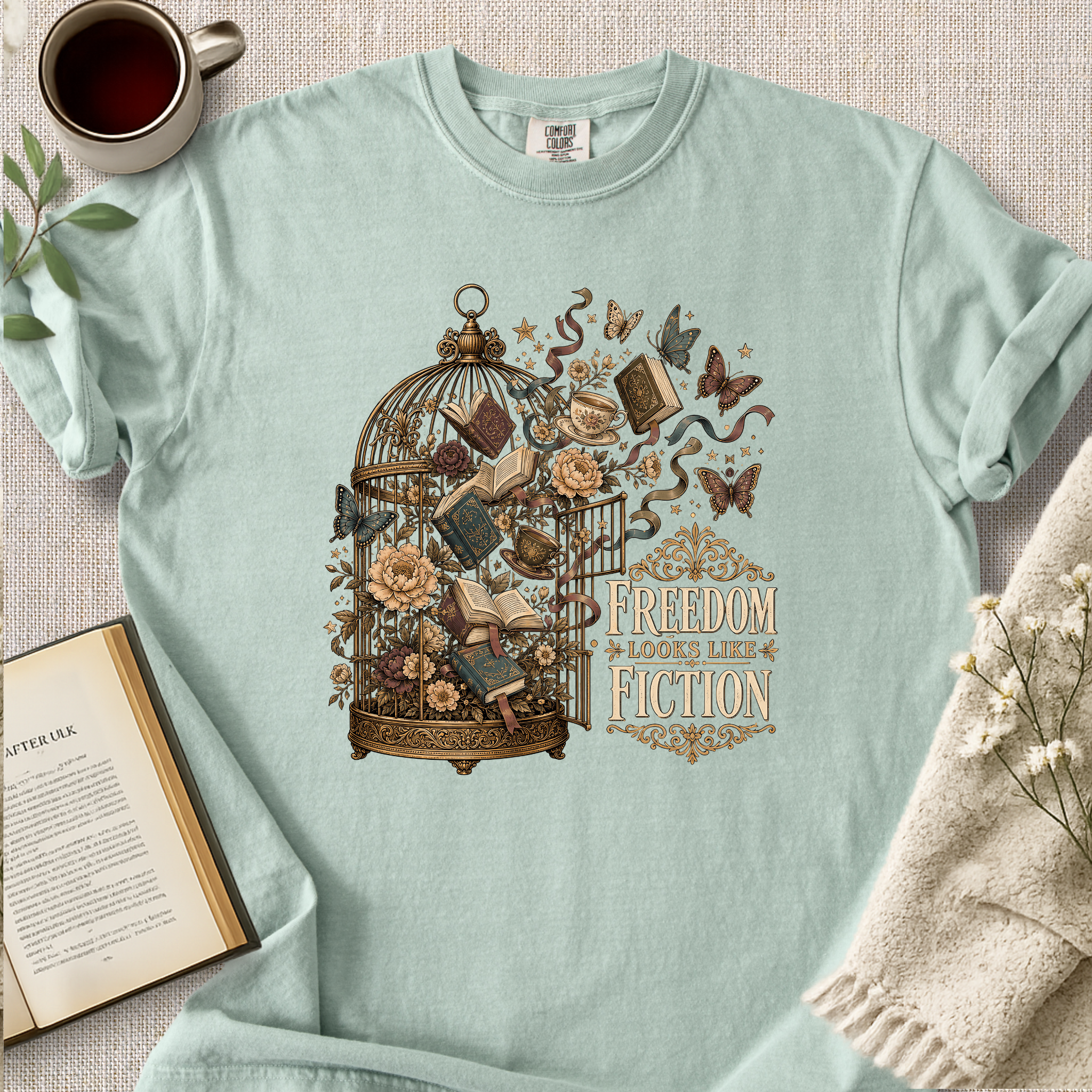 "Freedom Looks Like Fiction" Cozy Tee