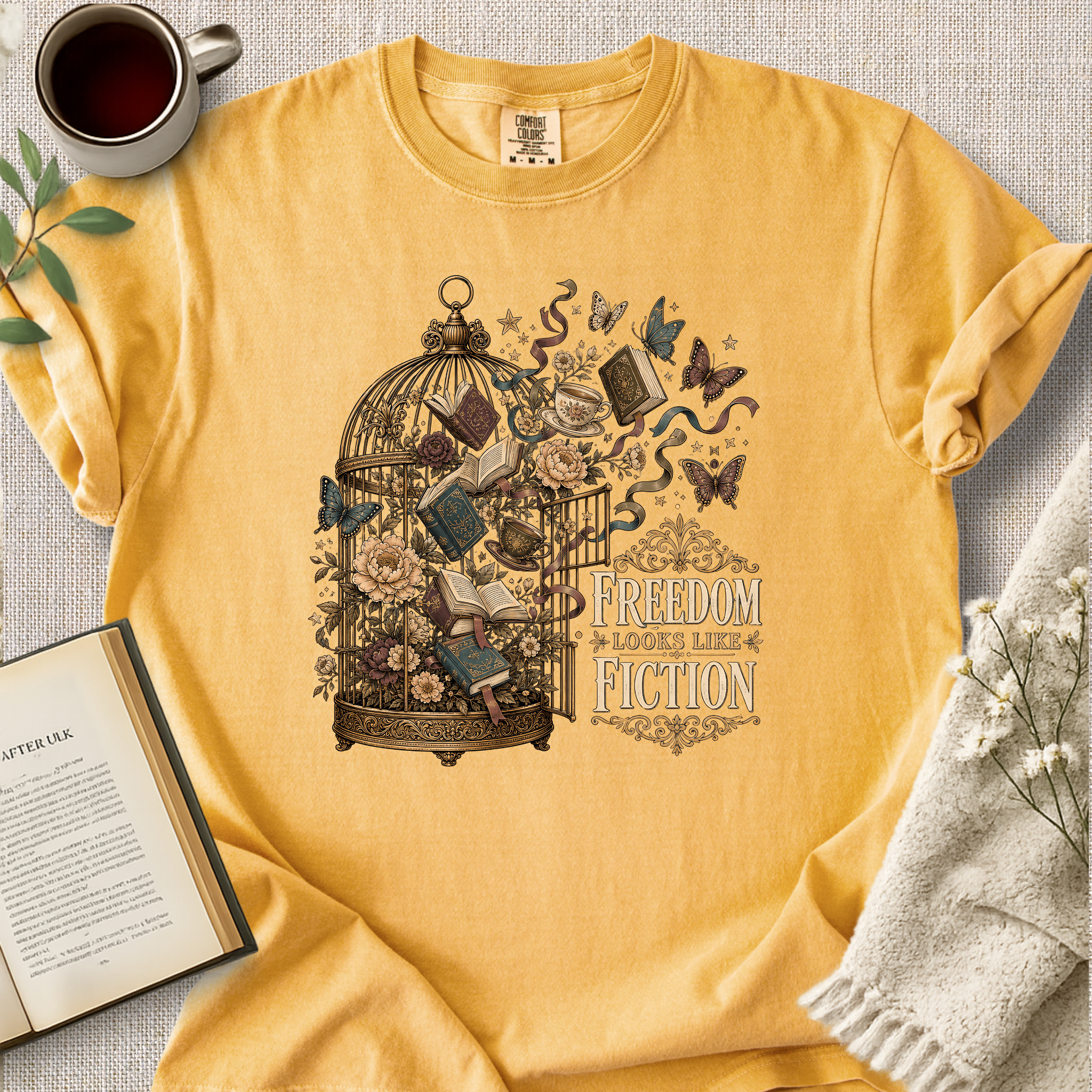 "Freedom Looks Like Fiction" Cozy Tee