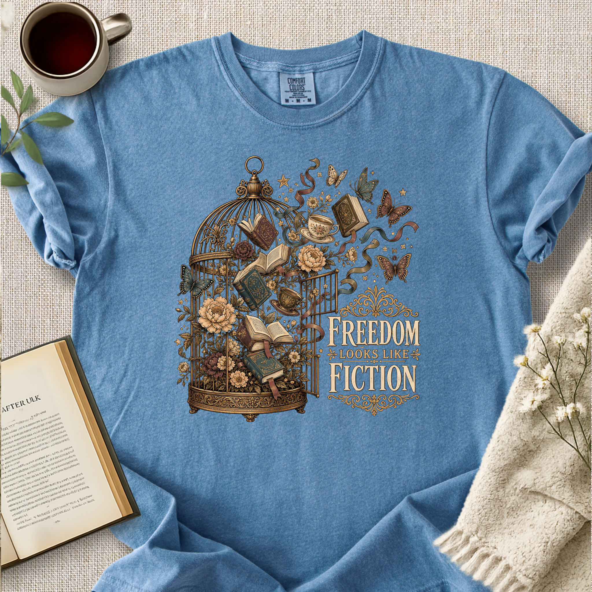 "Freedom Looks Like Fiction" Cozy Tee
