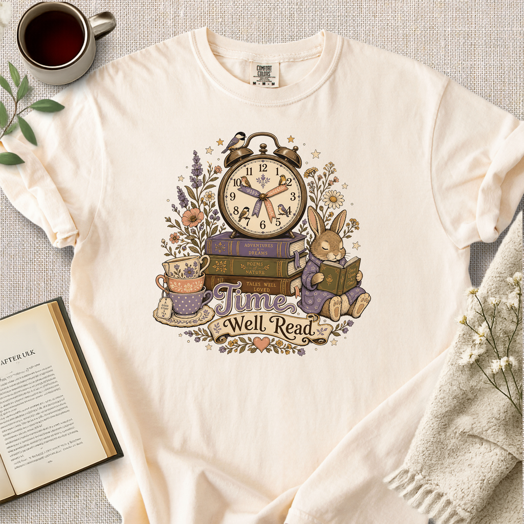 "Time Well Read" Cozy Tee