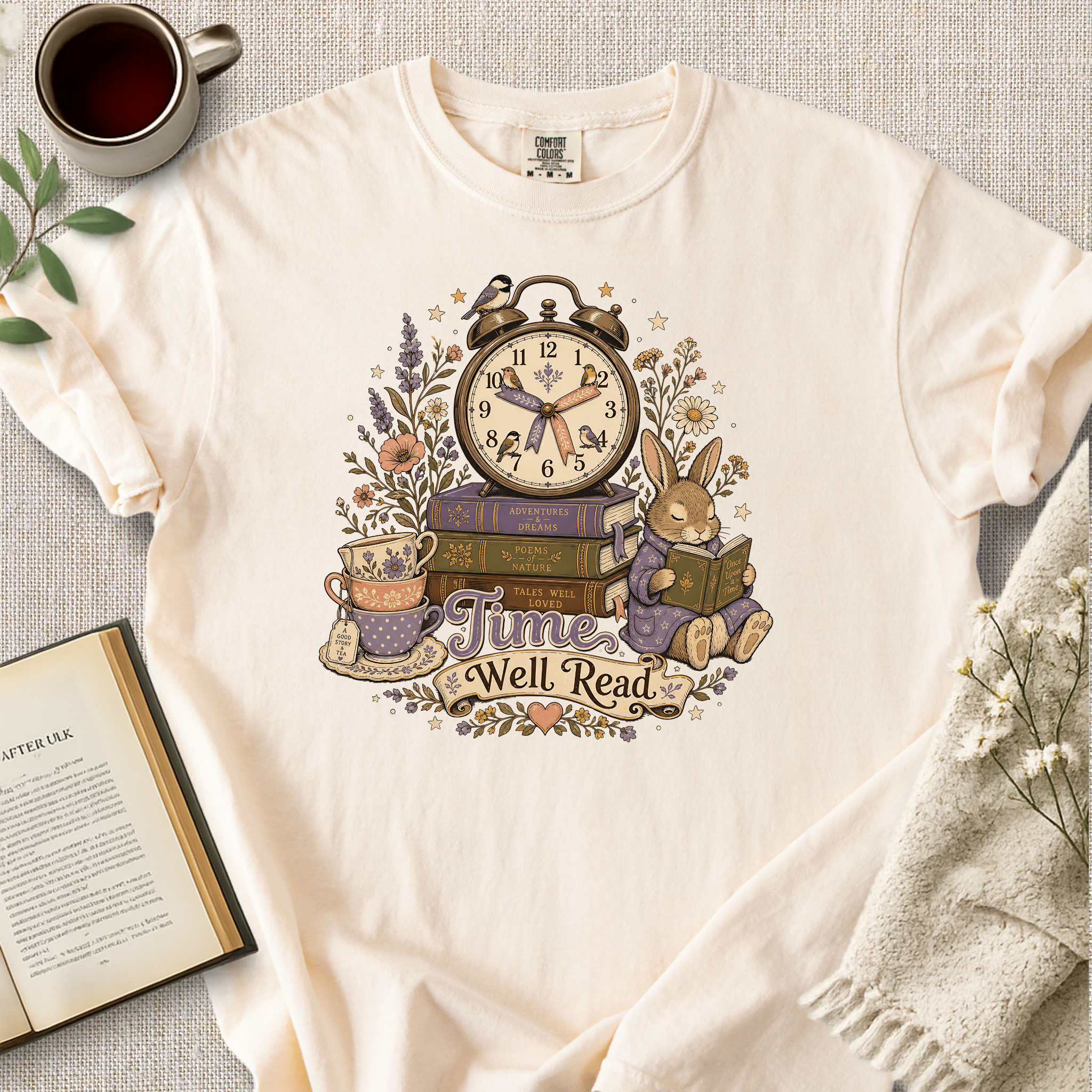 "Time Well Read" Cozy Tee