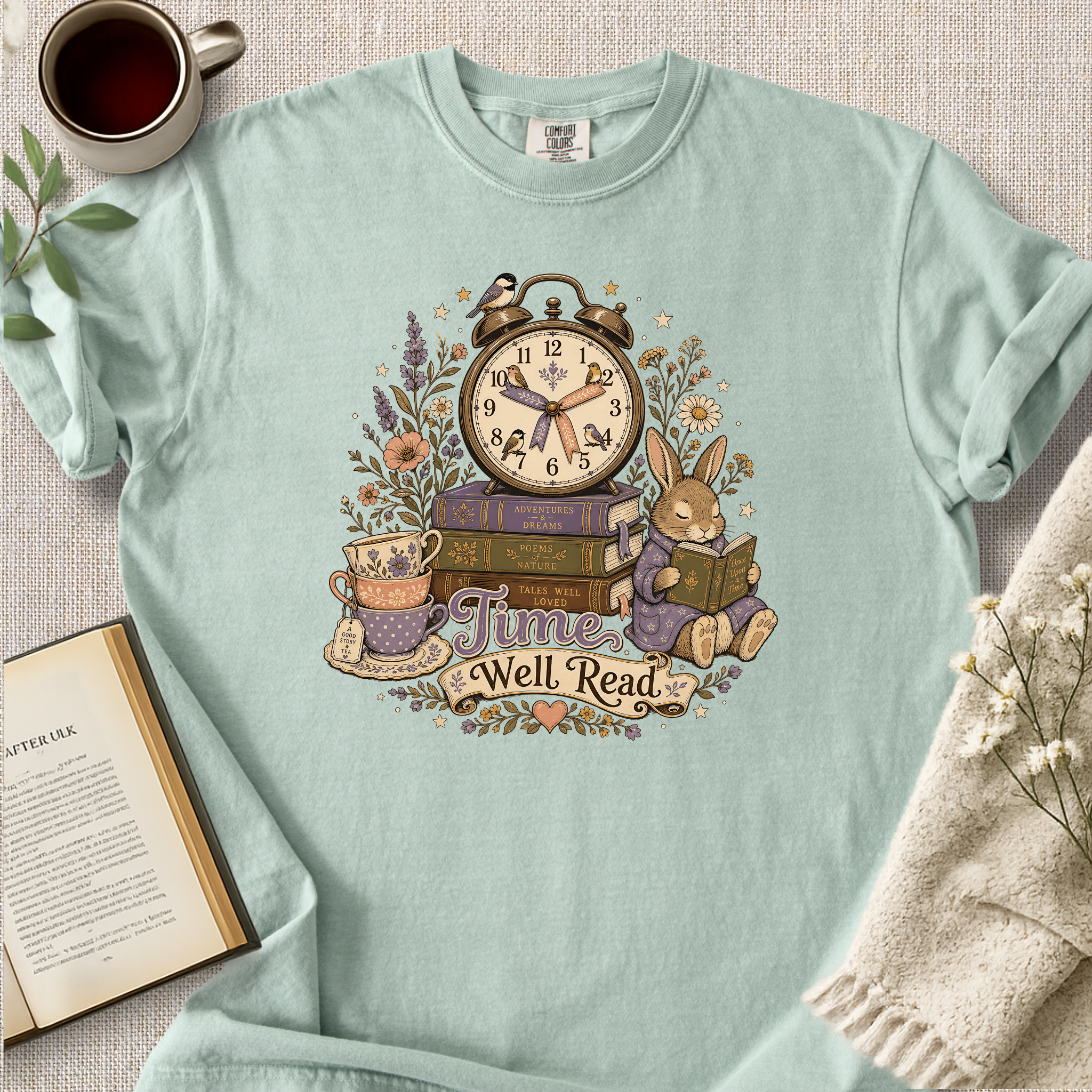 "Time Well Read" Cozy Tee