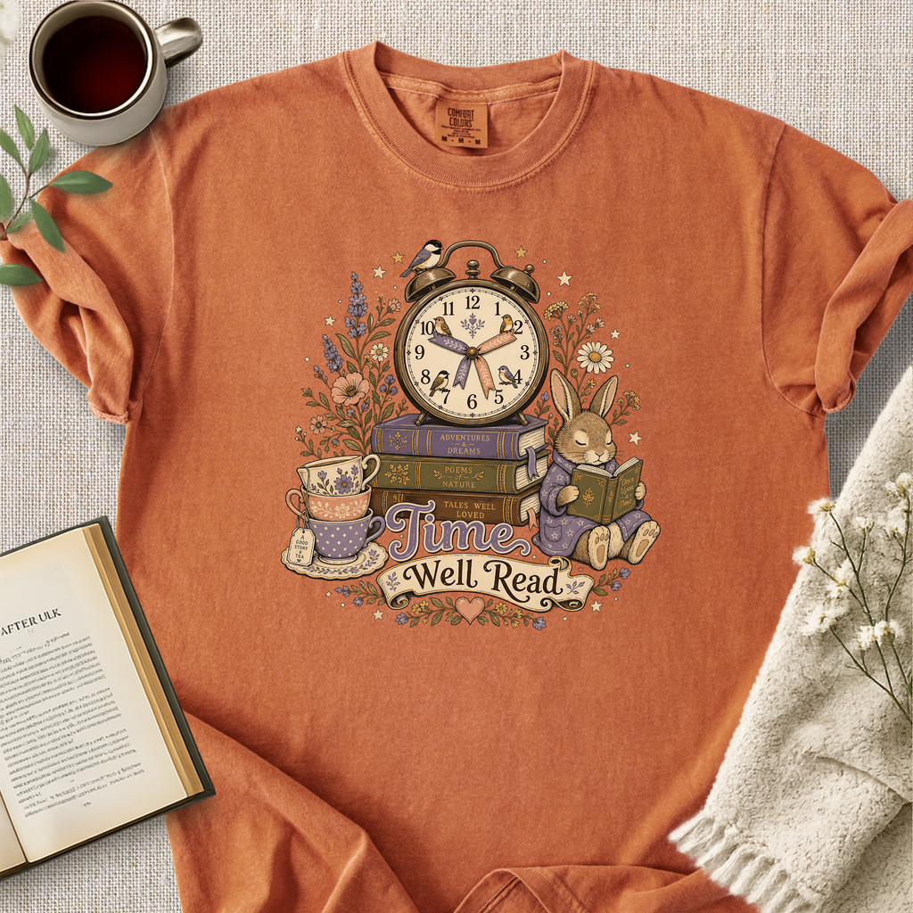 "Time Well Read" Cozy Tee