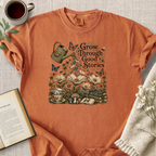 "Grow Through Good Stories" Cozy Tee