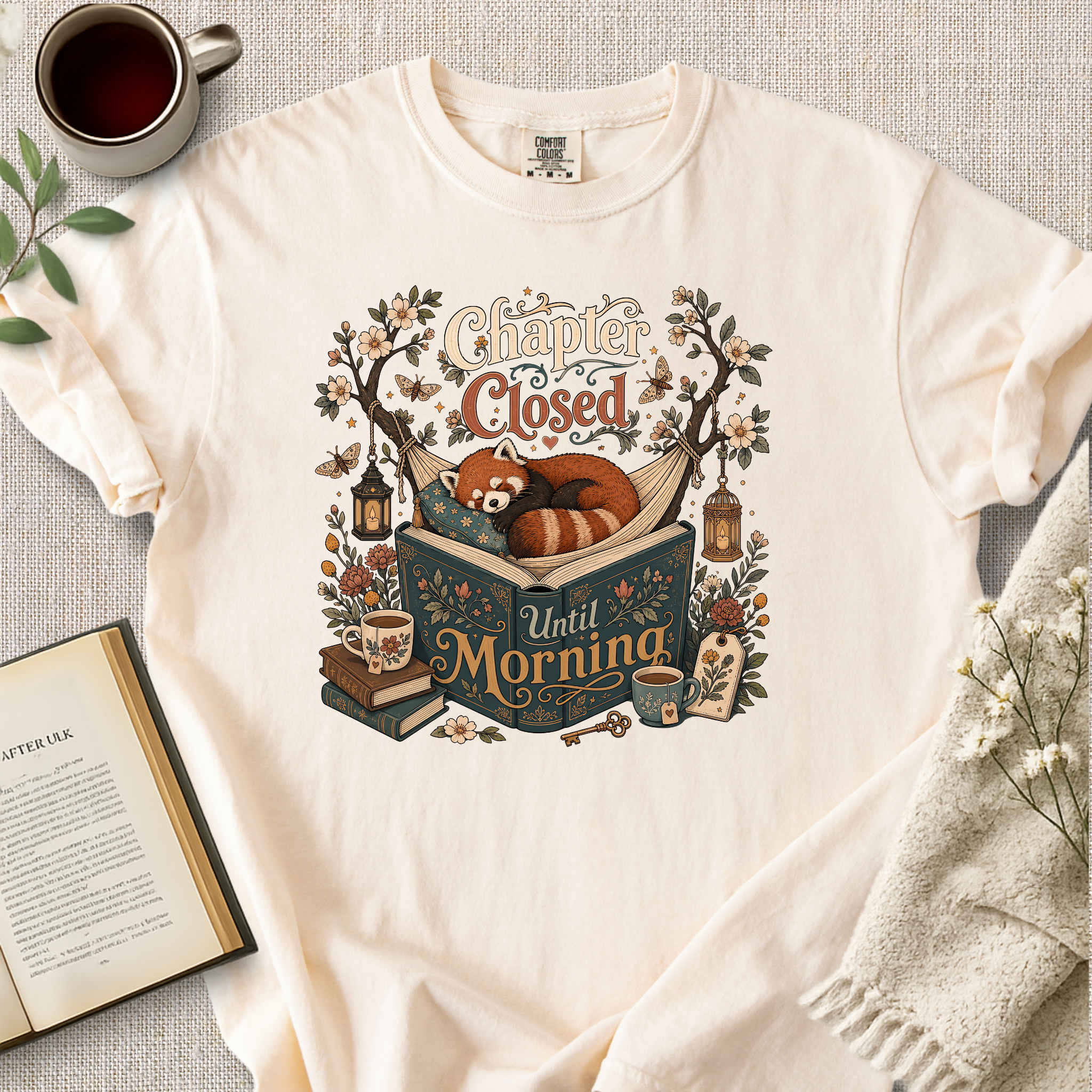 "Chapter Closed Until Morning" Cozy Tee