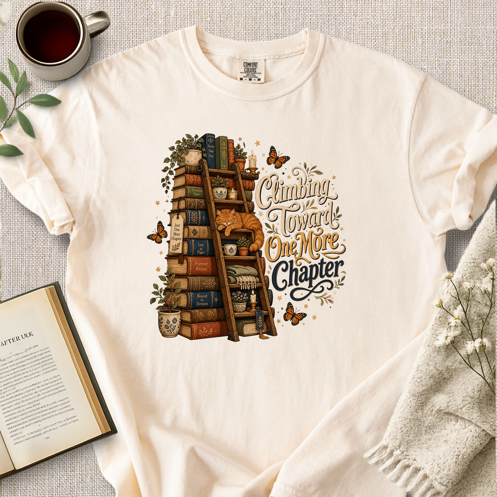 "Climbing Toward One More Chapter" Cozy Tee