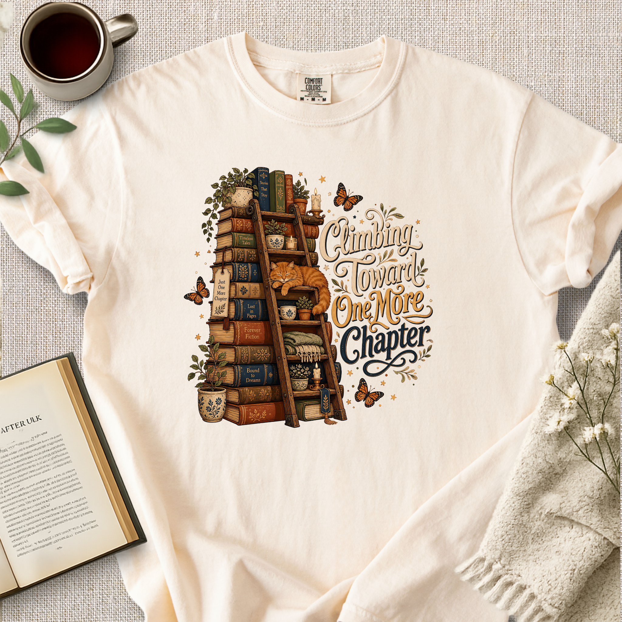 "Climbing Toward One More Chapter" Cozy Tee