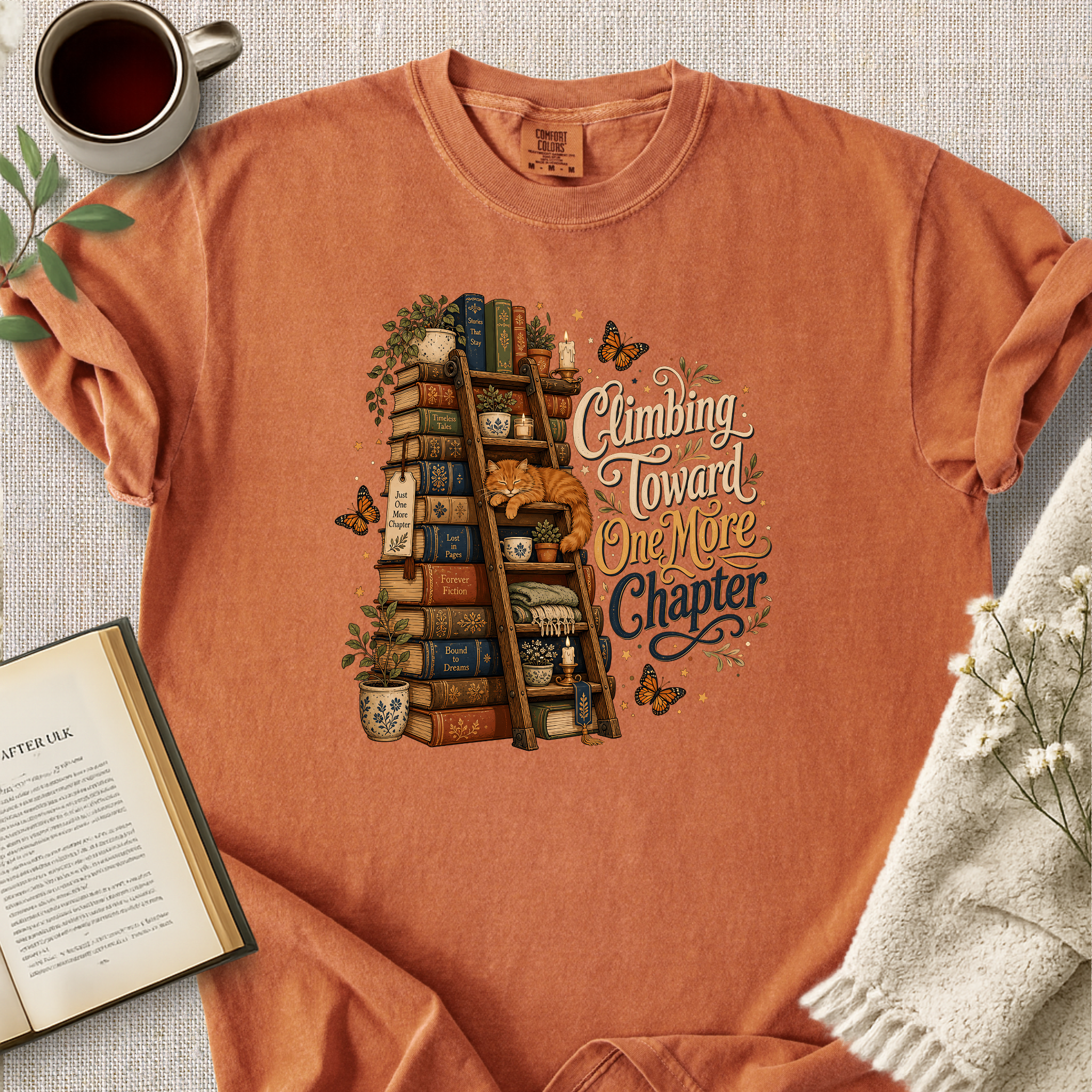 "Climbing Toward One More Chapter" Cozy Tee