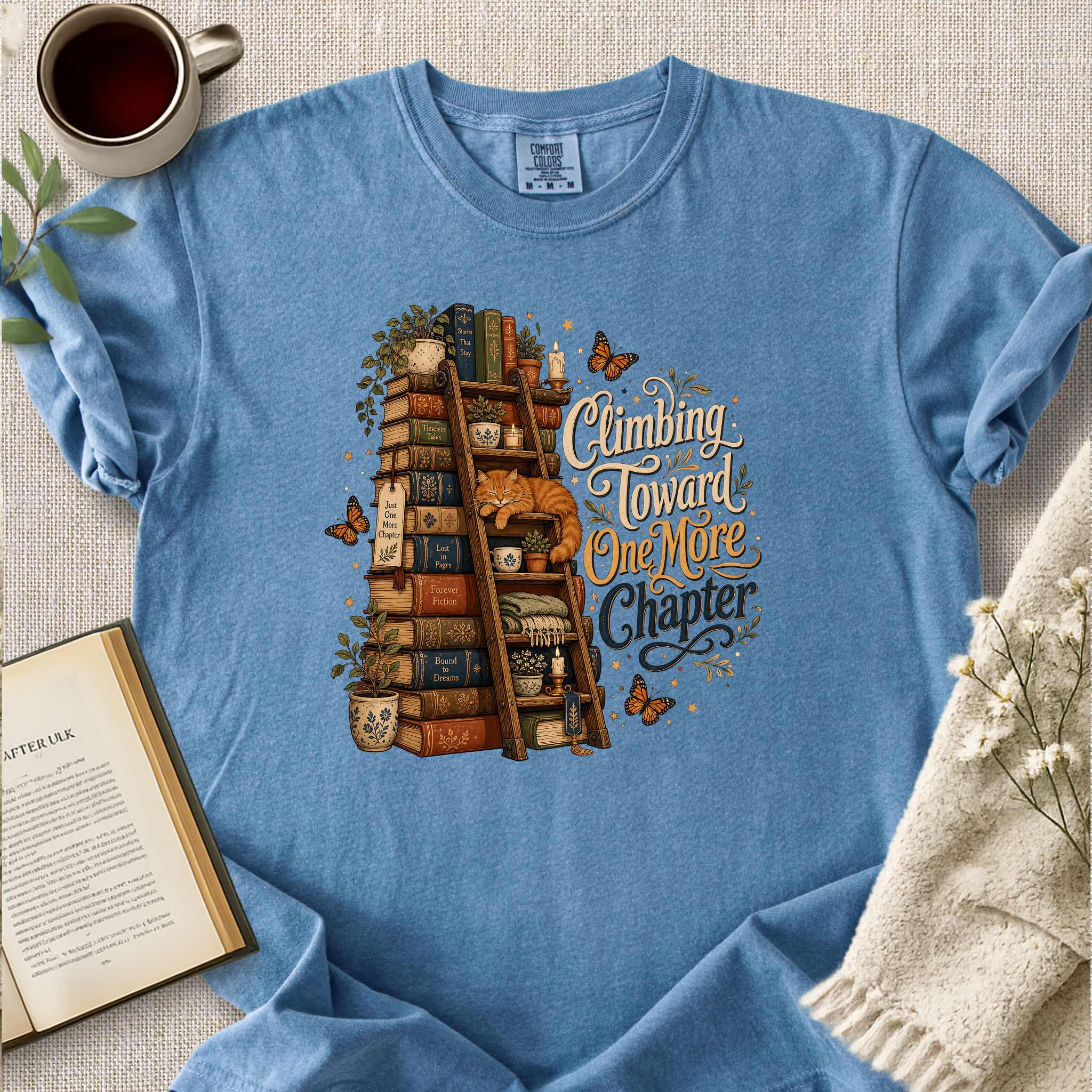 "Climbing Toward One More Chapter" Cozy Tee