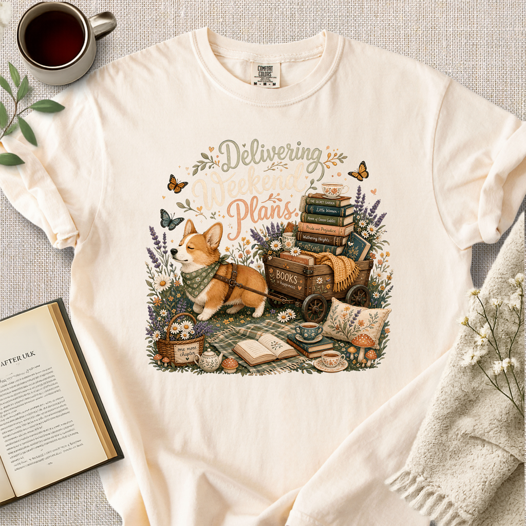 "Delivering Weekend Plans" Cozy Tee