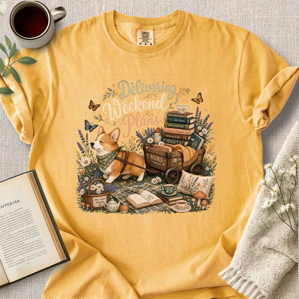 "Delivering Weekend Plans" Cozy Tee