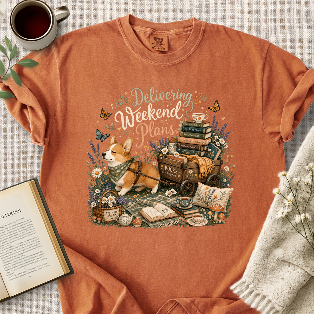 "Delivering Weekend Plans" Cozy Tee