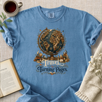 "Travel By Turning Pages" Cozy Tee