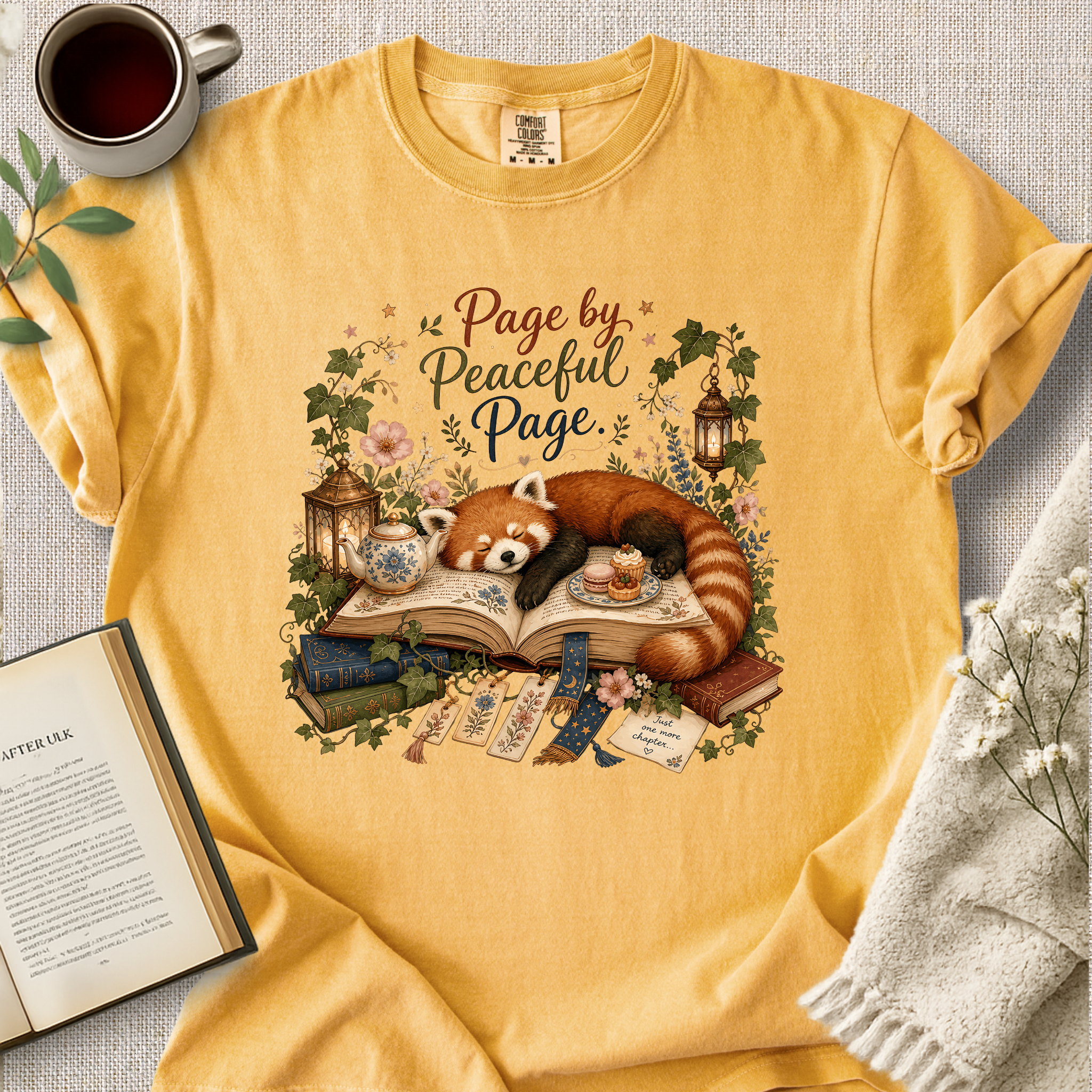 "Page By Peaceful Page" Cozy Tee