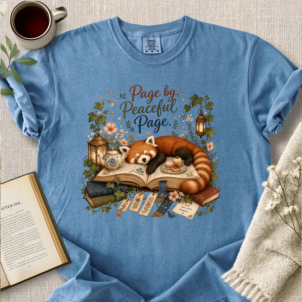 "Page By Peaceful Page" Cozy Tee