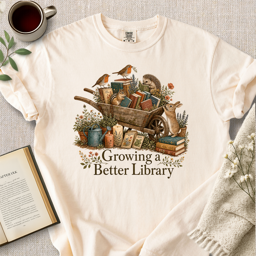 "Growing A Better Library" Cozy Tee