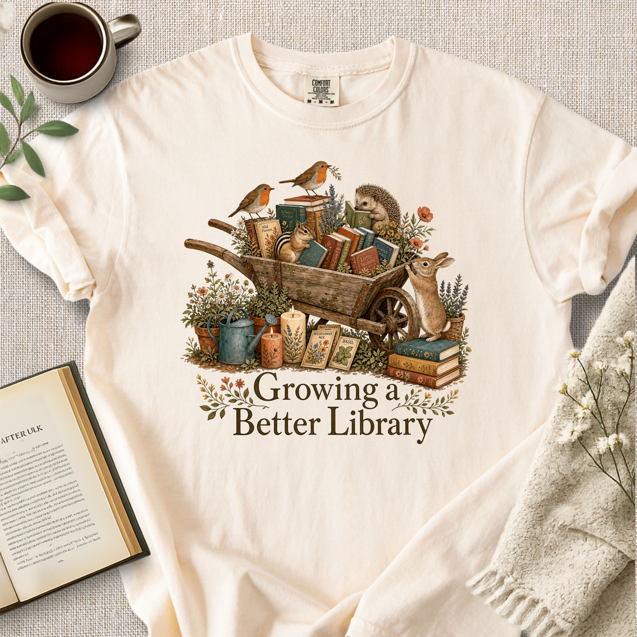 "Growing A Better Library" Cozy Tee